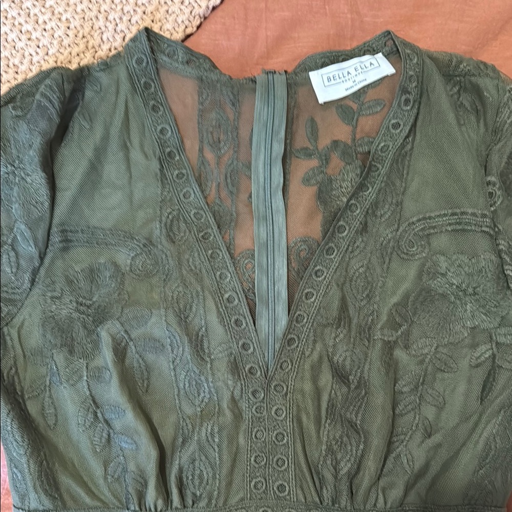 Green Lace Dress